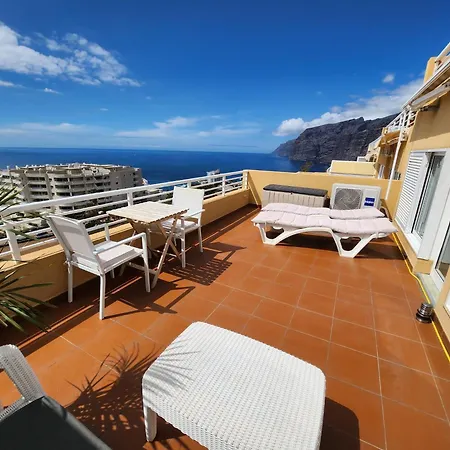 Apartment Los Gigantes,Huge Terrace,Sea View,Air Conditioning